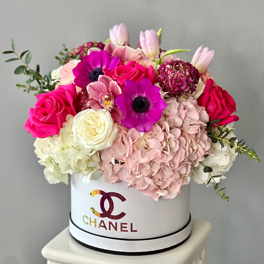 Vibrant Chanel Box: Fresh Floral Mix