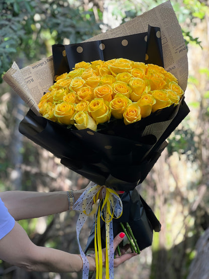 Sunshine - Yellow Roses Bouquet