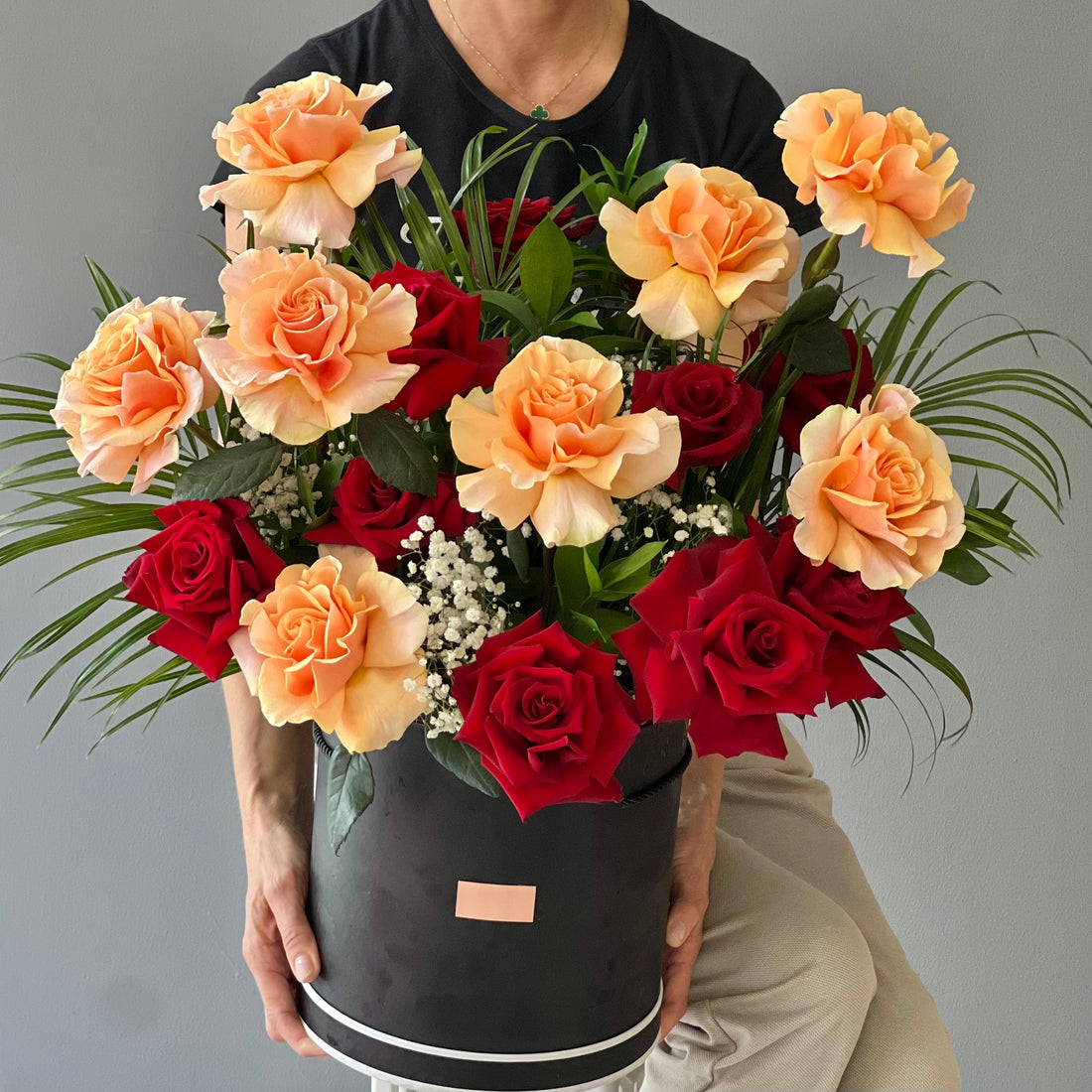 Midnight Romance Flower Box: Fresh Flowers