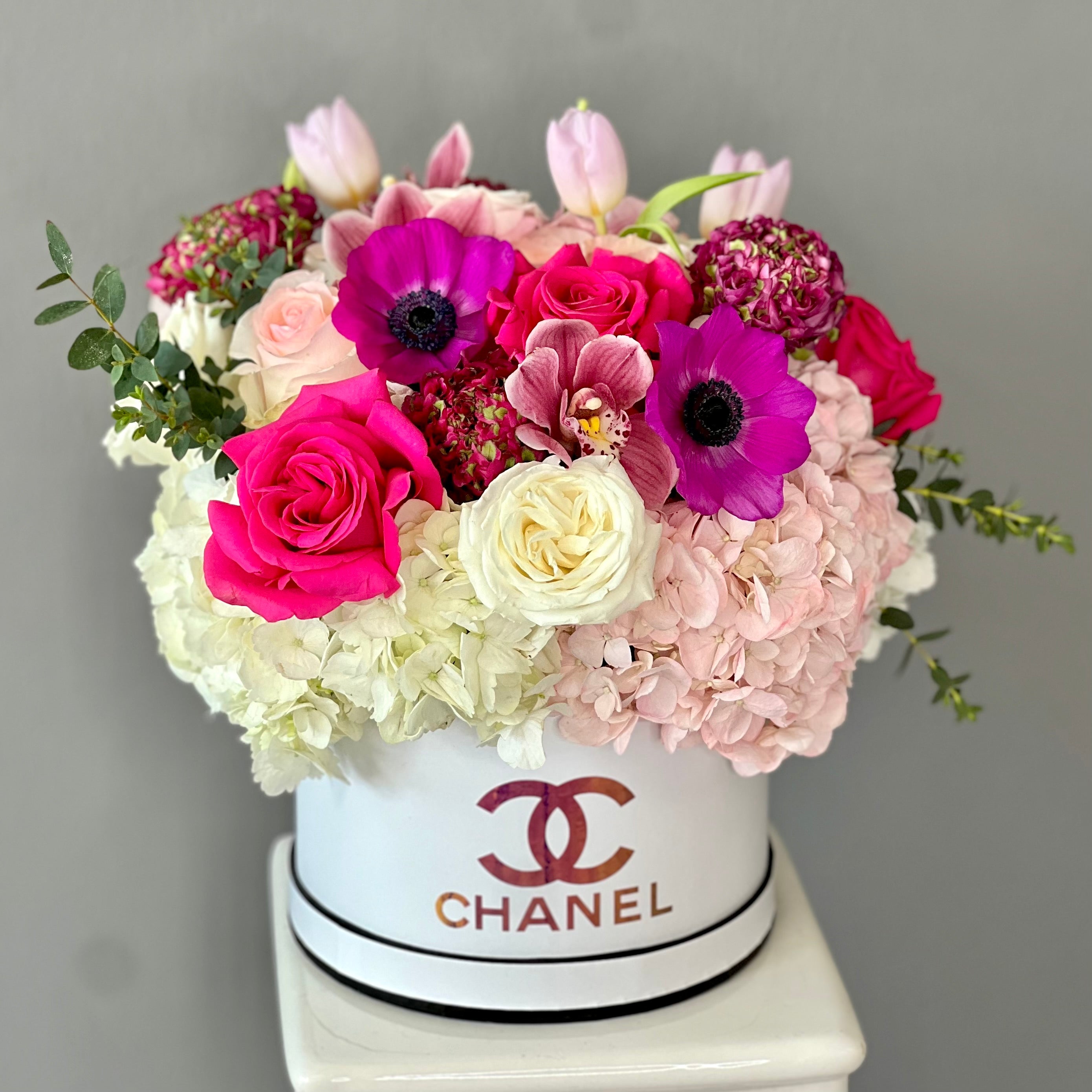 Vibrant Chanel Box: Fresh Flowers